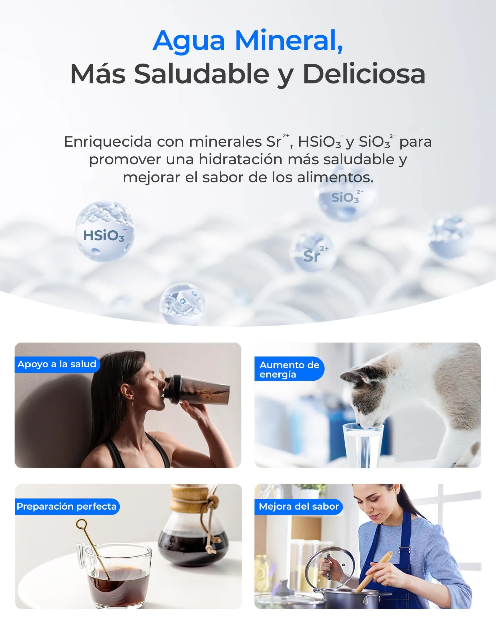 Vista 3 de Waterdrop K19-HG Sistema Mineralizado Ósmosis Inversa con Calor Instantáneo
