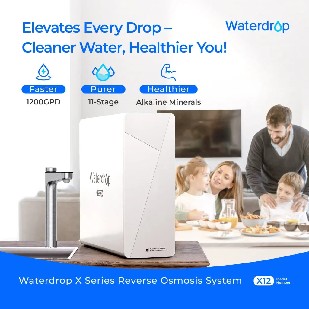 Vista 2 de Waterdrop X Series Reverse Osmosis System, X12